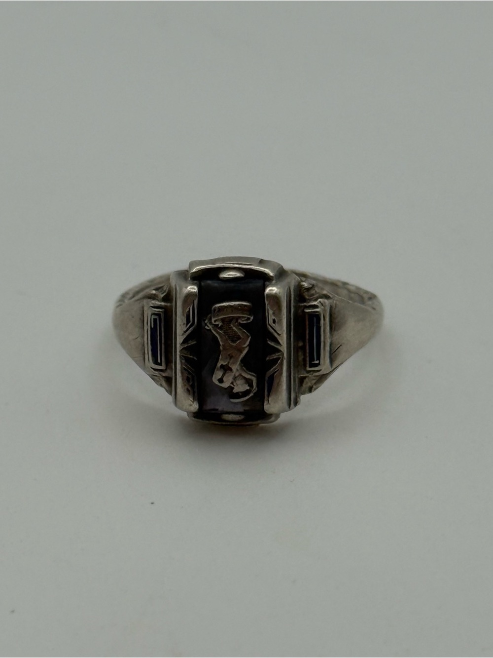 Sterling Silver Black Onyx Signet Ring